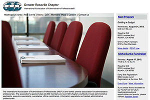Greater Roseville Chapter, International Association of Administrative Provessionals.